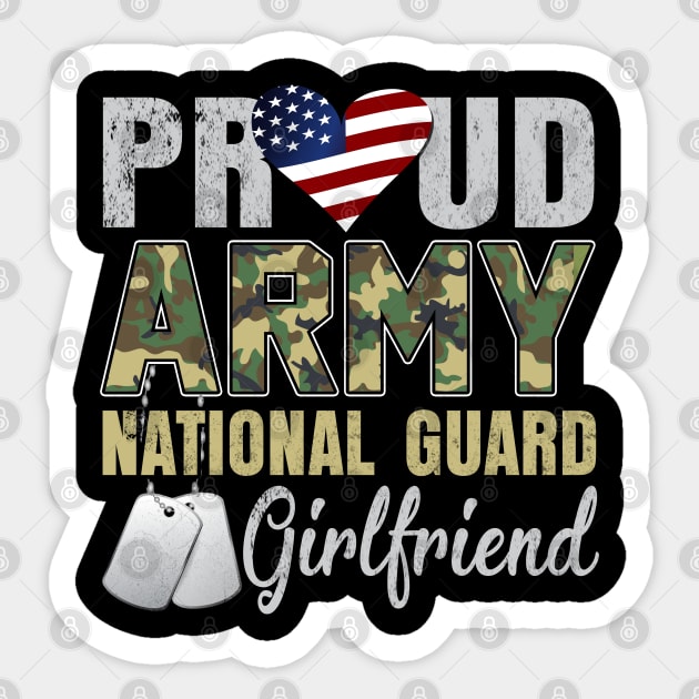 Proud Army National Guard Girlfriend Sticker by Otis Patrick